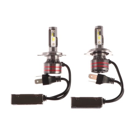 Auto Stuffing LED H4, 12 V, 30 W, 2160 lm, wire 20 cm, white light, 2 pcs