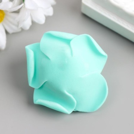 Foamiran rose, emerald d-4 cm-2