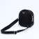Bag-rug-rug on lightning, 3 outer pockets, long belt, black color