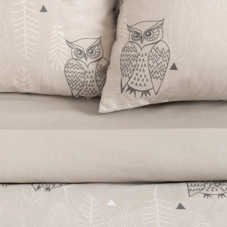 Bed linen "Ethel" 2 joint venture owls (type 2) 175 x 215 cm, 200 x 220 cm, 70 x 70 - 2 pcs-3