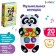 Musical developing toy "Funny animals: panda", Russian voice acting, lighting effects