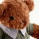 Soft toy "Bear" in a jacket, 50 cm, brown color