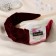 Hair cap "Juno" classic velvet, 5 cm, red