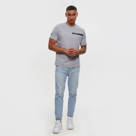 President T -shirt, size m, color gray-6