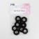 The buttons are sewing, decorative, d = 21 mm, 5 pcs, black color
