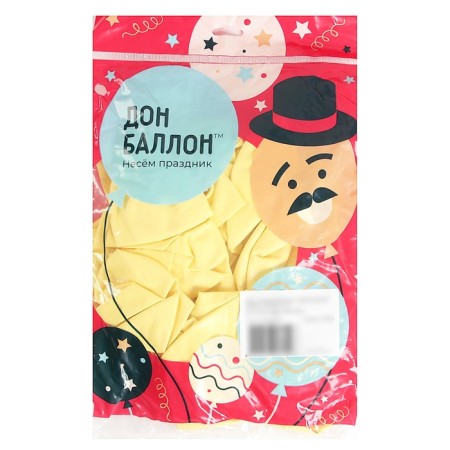Shar Latex 18 ", Neapolitan yellow, Makaruns, set 25 pcs.-1