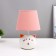 Board lamp "Kisa" E14 40W white-pink 17x17x27 cm Risalux