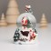 Souvenir Polystone Water Ball Light "Snowman. Christmas tree" MIX 5.5x5x5x9 cm