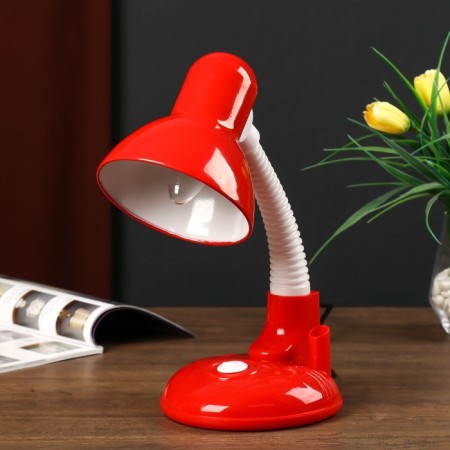 Luminaire desktop UT-221 E27 40W on the stand red 27.5x37x14 cm