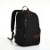 Youth backpack, Rise, 2 lightning departments, 2 side pockets, black/brown color