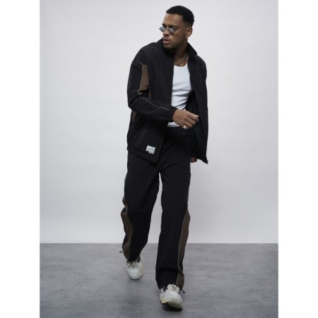 Sports suit men's, size 54, black color-1