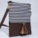 Cross-Bodi Bag on a zipper, brown color