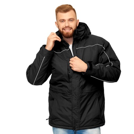 Male jacket, size 56, black color