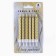 Candles for cake, gold, 6 pcs.
