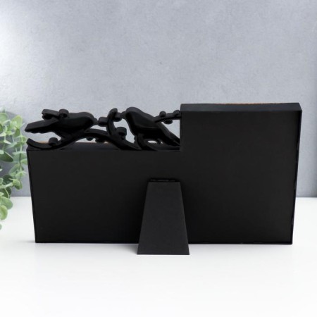 Photo frame Plastic in 2 photos 10x15 cm "Birds on a branch" Bronze 17.5x29.5 cm-3