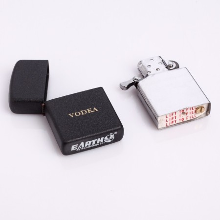 Lighter "Vodka" in a metal box, with silicon, gasoline-2