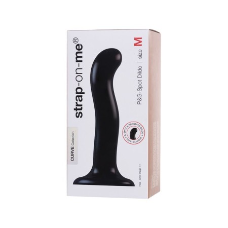 Belt unrealistic strapon Strap-on-me, p & g spot, l, silicone, black color, 19 cm-7