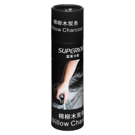 Natural coal 22 pieces, diameter-4-5mm in cardboard tube, black-2