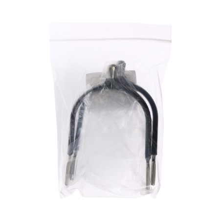 Spurs with a straight schelle with a rubber coating 15 mm, black, set 2 pcs-4