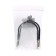 Spurs with a straight schelle with a rubber coating 15 mm, black, set 2 pcs