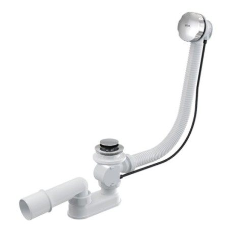 Siphon for the bathtub Alcadrain A55K-80 -ru-01, automatic, 57 cm