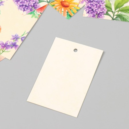 Cardboard "Flowers 01" set 10 pcs (5 types) 4x6 cm-3