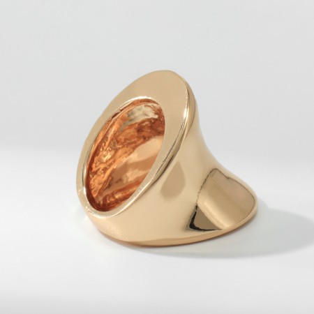 Ring Metal "Trend" is concave, color gold, size 17-2