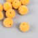 Beads for creativity velvet spraying "saffron" set 10 pcs d = 1.4 cm