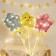 Foil ball 10 "Star Smile", blue, mix