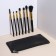 A set of makeup brushes, 7 objects, a lightning cover, black color