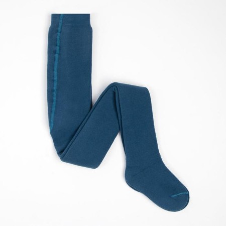 Pantyhose children's terry, jeans color, height 122-128 cm