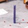 A candle from wax with a rose "Energy, Harmony and Bliss", 13x1.7 cm, 1 h, purple