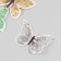 Butterflies cardboard "newspaper" set 12 pcs h = 4-10 cm