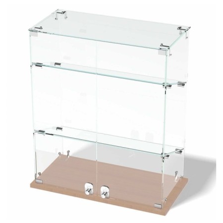 Smail window, 2 inclined shelves, 600 × 300 × 700, chipboard, glass color Book light-1