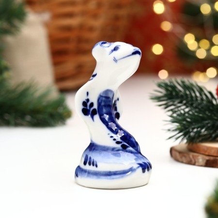 Souvenir "Snake Masha", 10 x 5 cm, gzhel-1