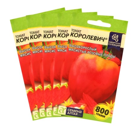 Seed Tomat "Korolevich", mid -season, set of 5 pcs