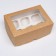 Packaging for 6 cupcakes with a window, craft, 25 x 17 x 10 cm