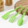 A set of kitchen utensils of the Glori shares, 3 pcs, green color