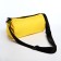 Youth bag with zipper, yellow color