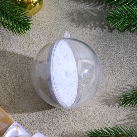 Christmas tree decoration for coloring "Fun" size: 8 cm; 2 pcs., Brush-3