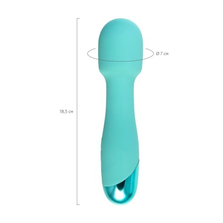 Vibrator "Dryuchka-Help", silicone, mint, 18.5 cm-11