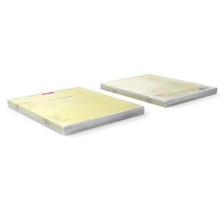 Notebook 12 sheets in the slanting ruler, Erichkrause Visio "Classic", cover coated cardboard, offset block, yellow-7