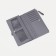 Women's wallet on the button, gray color