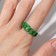 Amore ring circuit, green color