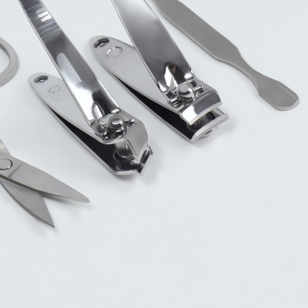 The manicure set of "delicate peonies", 7 items, in a case-4