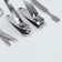 The manicure set of "delicate peonies", 7 items, in a case