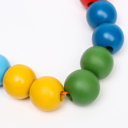 Beads "Rainbow" Balls Colored, 14 pcs.-2