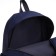 Youth backpack from textiles on lightning, waterproof, 3 pockets, blue color