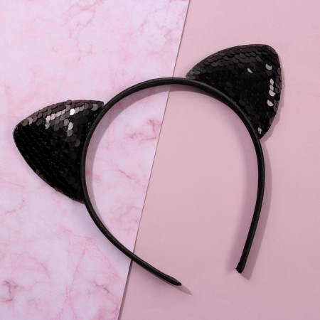 Hair rim ears kisa, black-3