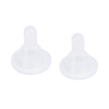 Silicone universal anti -broller nipple, set 2 pcs, variable stream, from 3 months.
